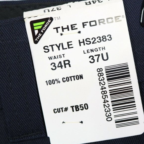 The Force Tactical Cargo Uniform Work Pants HS2383 Blue Unhemmed Size 34 - Picture 5 of 12